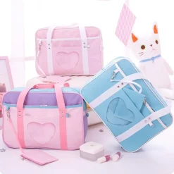 Kawaii Therapy Travel Backpacks | Preppy Backpacks<Kawaii Style Pink Travel Shoulder Bag