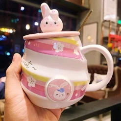 Kawaii Therapy Bottles<Kawaii Sweet Bunny Rabbit Ceramic Mug