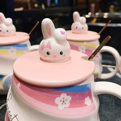 Kawaii Therapy Bottles<Kawaii Sweet Bunny Rabbit Ceramic Mug
