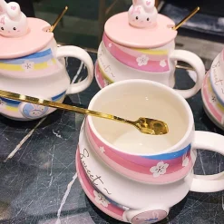 Kawaii Therapy Bottles<Kawaii Sweet Bunny Rabbit Ceramic Mug