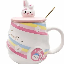 Kawaii Therapy Bottles<Kawaii Sweet Bunny Rabbit Ceramic Mug