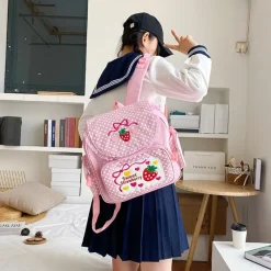 Kawaii Therapy School Backpacks | Preppy Backpacks<Kawaii Sweet Strawberry Harajuku Backpack – Special Edition