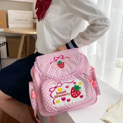 Kawaii Therapy School Backpacks | Preppy Backpacks<Kawaii Sweet Strawberry Harajuku Backpack – Special Edition