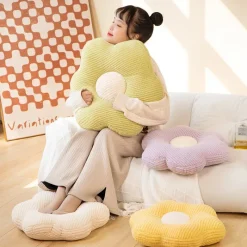 Kawaii Therapy Seat Cushions | Pillows<Aesthetic Flower Soft Seat Cushion (50cm)