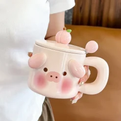 Kawaii Therapy Bottles<Animal Friends Ceramic Cup – Limited Edition