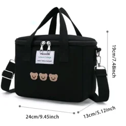 Kawaii Therapy Tote Bags<Bear Lunch Insulated Picnic Bag