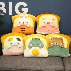 Kawaii Therapy Cute Stuffed Animals | Pillows<Bedtime Series Animal Bread Plush