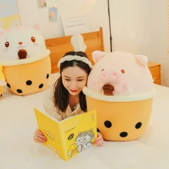 Kawaii Therapy Boba | Cat<Bubble Tea Animal Plush XL (50cm)