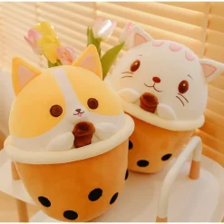 Kawaii Therapy Boba | Cat<Bubble Tea Animal Plush XL (50cm)