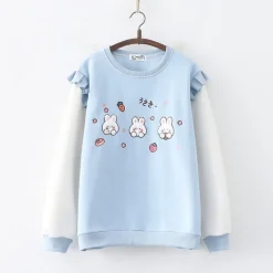 Kawaii Therapy Clothing<Bunny Carrot Pastel Hoodie – Limited Edition