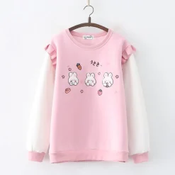 Kawaii Therapy Clothing<Bunny Carrot Pastel Hoodie – Limited Edition