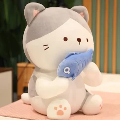 Kawaii Therapy Giant Stuffed Animals | Cat<Cat Fish Plush Doll (45cm) – Limited Edition