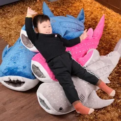 Kawaii Therapy Cute Stuffed Animals | Sea Animal<Happy Pastel Whale Shark (90cm) – Limited Edition