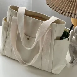 Kawaii Therapy Tote Bags | Shoulder Bags<Large Canvas Tote Bag – Limited Edition