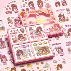 Kawaii Therapy Stickers<Pastel Theme Sticker Set (100pcs)