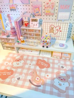 Kawaii Therapy Mouse Pads<Plaid Table Mouse Pad – Special Edition