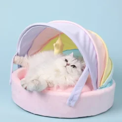 Kawaii Therapy Cat House<Retractable Cat Play Nest