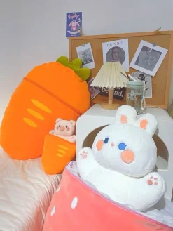 Kawaii Therapy Cute Stuffed Animals | Giant Stuffed Animals<Strawberry Bunny Animal Taiyaki – Jumbo Edition