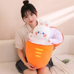 Kawaii Therapy Cute Stuffed Animals | Giant Stuffed Animals<Strawberry Bunny Animal Taiyaki – Jumbo Edition