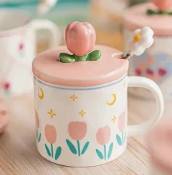 Kawaii Therapy Bottles<Tulip Ceramic Cup (350ml) – Limited Edition