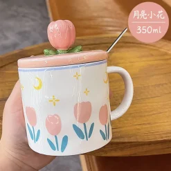 Kawaii Therapy Bottles<Tulip Ceramic Cup (350ml) – Limited Edition