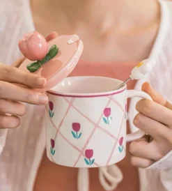 Kawaii Therapy Bottles<Tulip Ceramic Cup (350ml) – Limited Edition