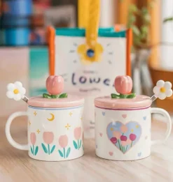 Kawaii Therapy Bottles<Tulip Ceramic Cup (350ml) – Limited Edition