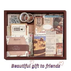 Kawaii Therapy Stickers | Notebooks<Vintage Notebook Diary Gift Set