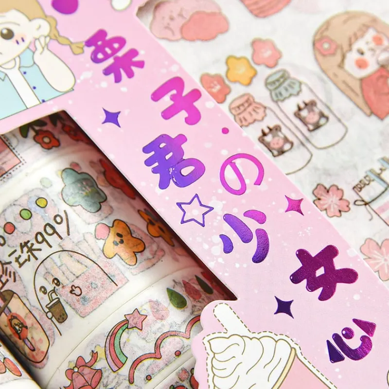 Kawaii Therapy Stickers<Washi Tape Harajuku Sticker Set