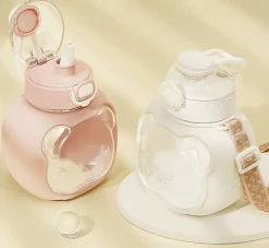 Kawaii Therapy Bottles<Kawaii Transparent Style Bear Straw Bottle – Special Edition