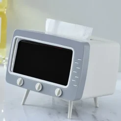 Kawaii Therapy Tissue Box<Kawaii TV Tissue Box Phone Holder – Limited Edition